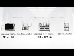 180S آلة كأس الورق + DW120 آلة غلاف الكأس
